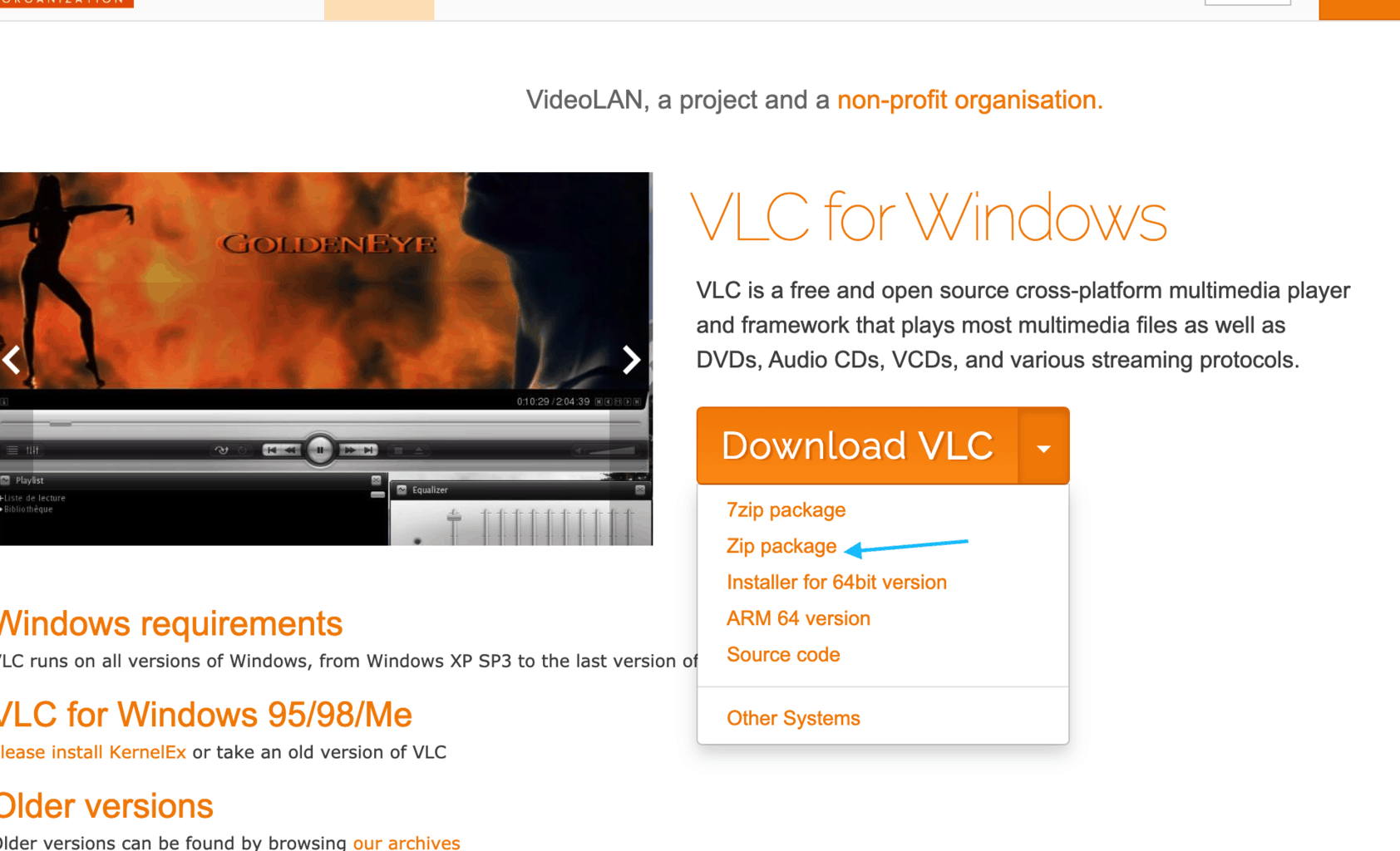 portable vlc player cannot run on external drive mac os x